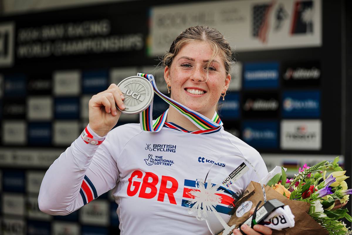 Hutt delivers silver service at 2024 UCI BMX Racing World Championships