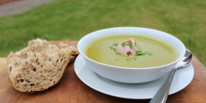 Pea and ham soup: winter warmer