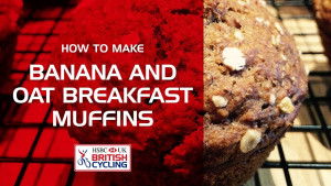 Banana and oat muffins