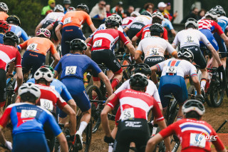 UEC European MTB championships jerseys in motion