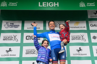 Lizzie Deignan at the 2024 Lloyd's Bank Tour of Britain Women