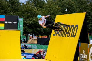 Declan Brooks at the 2023 urban world championships in Glasgow