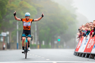 Matt winning a atage of the Cycle 360 Manx International in Madison Genesis kit