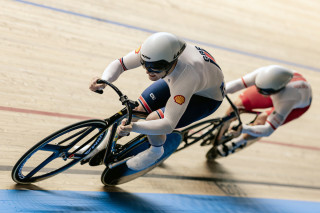 Harry Ledingham-Horn in the men's sprint at the 2025 UEC Track Elite European Championships