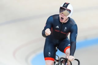 Jack Carlin celebrating