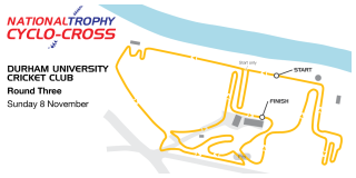 2015/16 British Cycling National Trophy Cyclo-cross Series - Durham course map.