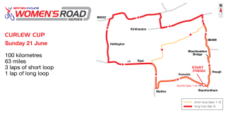 Curlew Cup course map